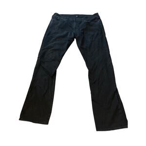 True Religion Jeans Men's 42 Black Stretch Denim Ricky Relaxed Straight Leg